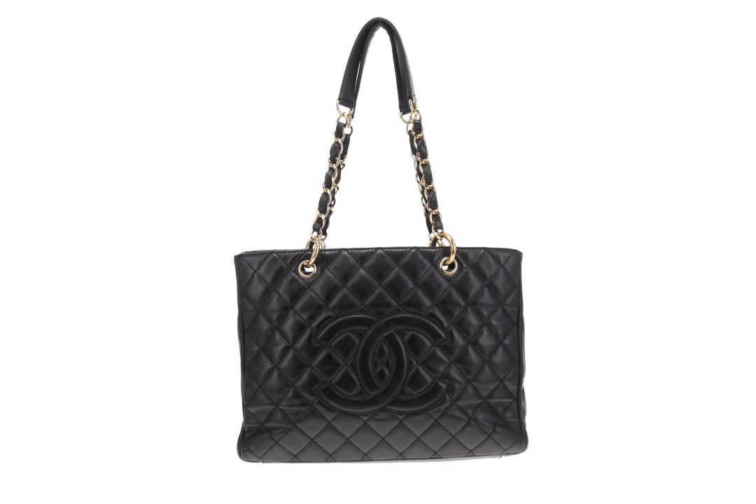 Chanel GST Old Model Black Caviar GHW 2008/09