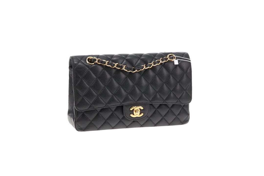 Chanel Classic Double Flap Medium Black Caviar GHW 2009/10