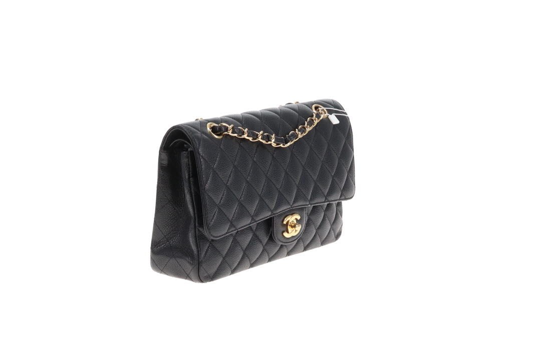 Chanel Classic Double Flap Medium Black Caviar GHW 2009/10
