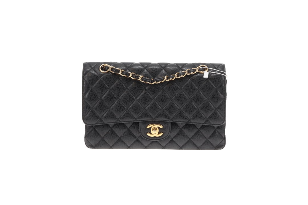 Chanel Classic Double Flap Medium Black Caviar GHW 2009/10