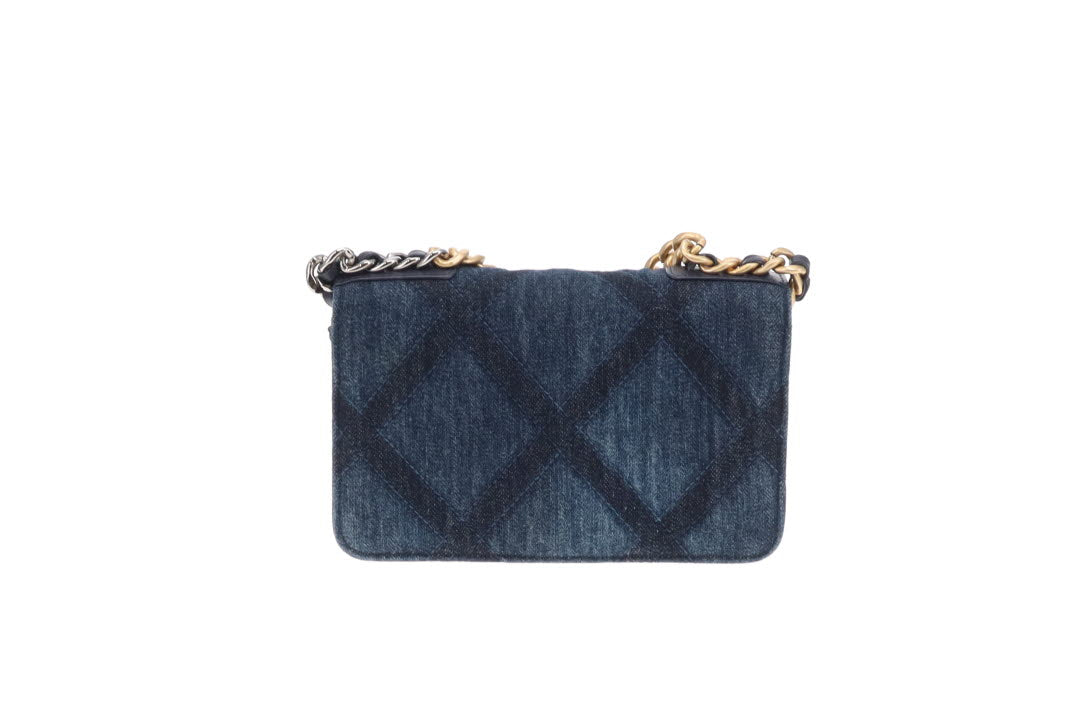 Chanel Wallet On Chain Chanel 19 Denim