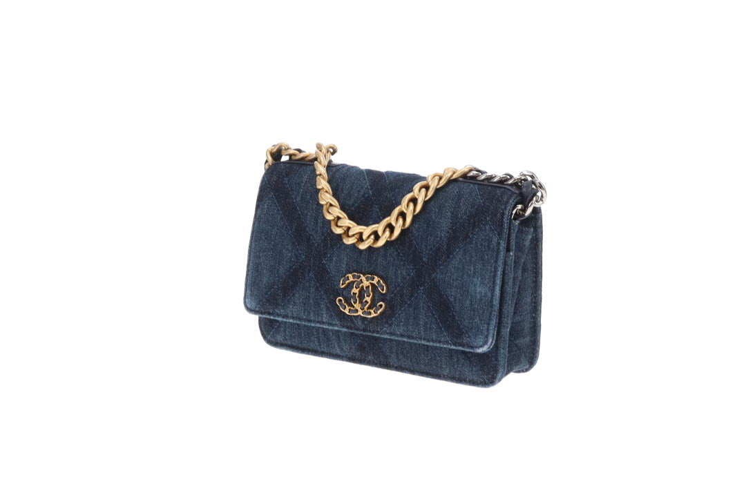 Chanel Wallet On Chain Chanel 19 Denim
