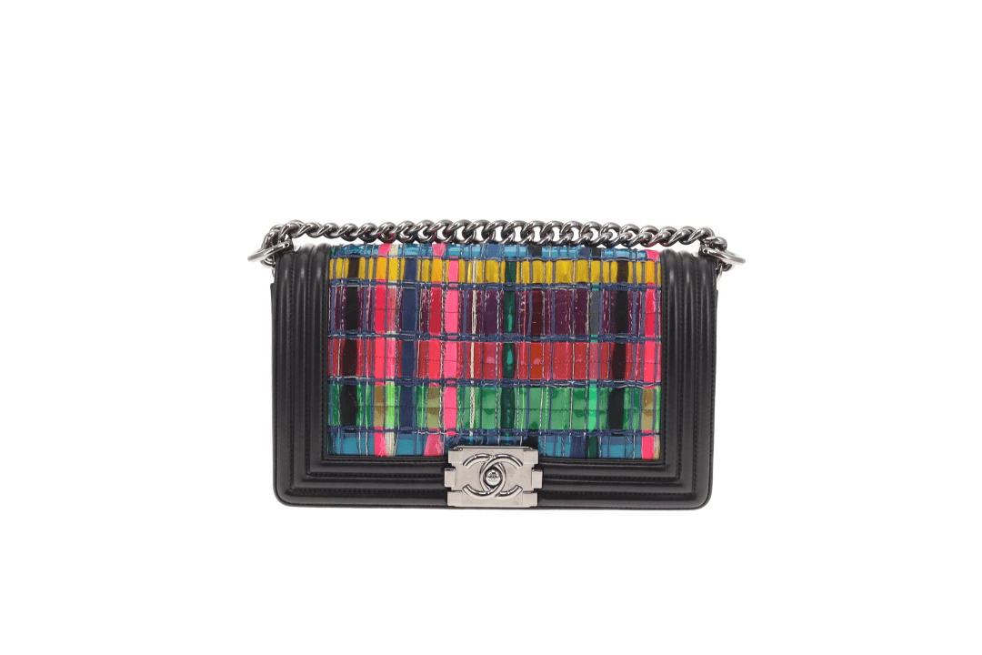 Chanel Boy Bag Old Medium Seasonal Multicolour Panels 2014