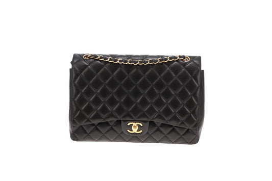 Chanel Classic Double Flap Maxi Black Lambskin GHW 2011/12