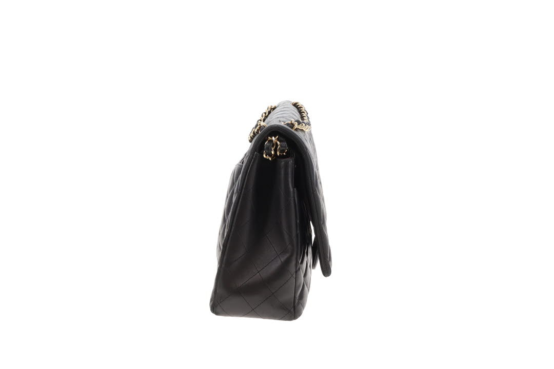 Chanel Classic Double Flap Maxi Black Lambskin GHW 2011/12