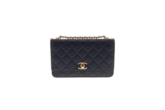 Chanel Trendy Wallet on Chain Navy GHW 2019