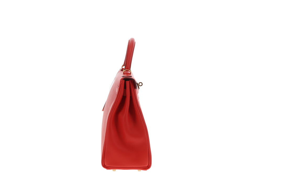 Hermes Kelly 32 Red Evercolor GHW 2016