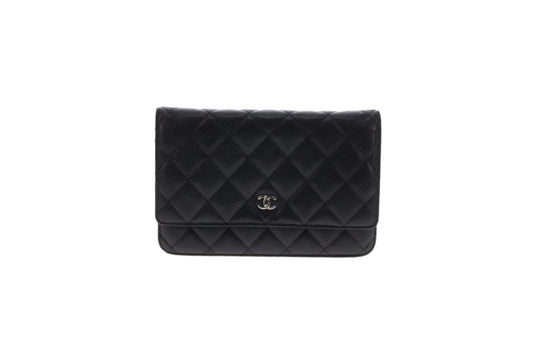 Chanel Wallet on Chain Classic Black Caviar Silver HW 2014/15