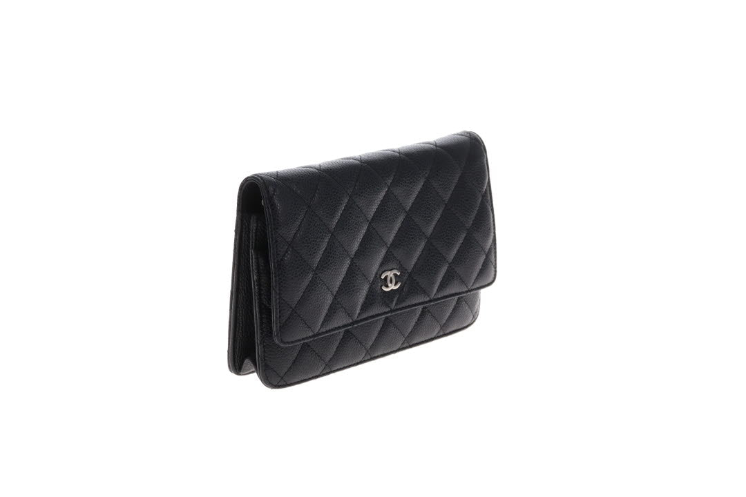 Chanel Wallet on Chain Classic Black Caviar Silver HW 2014/15