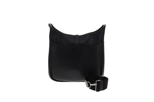 Hermes Evelyne III GM Black Clemence Leather With Palladium Hardware 2017