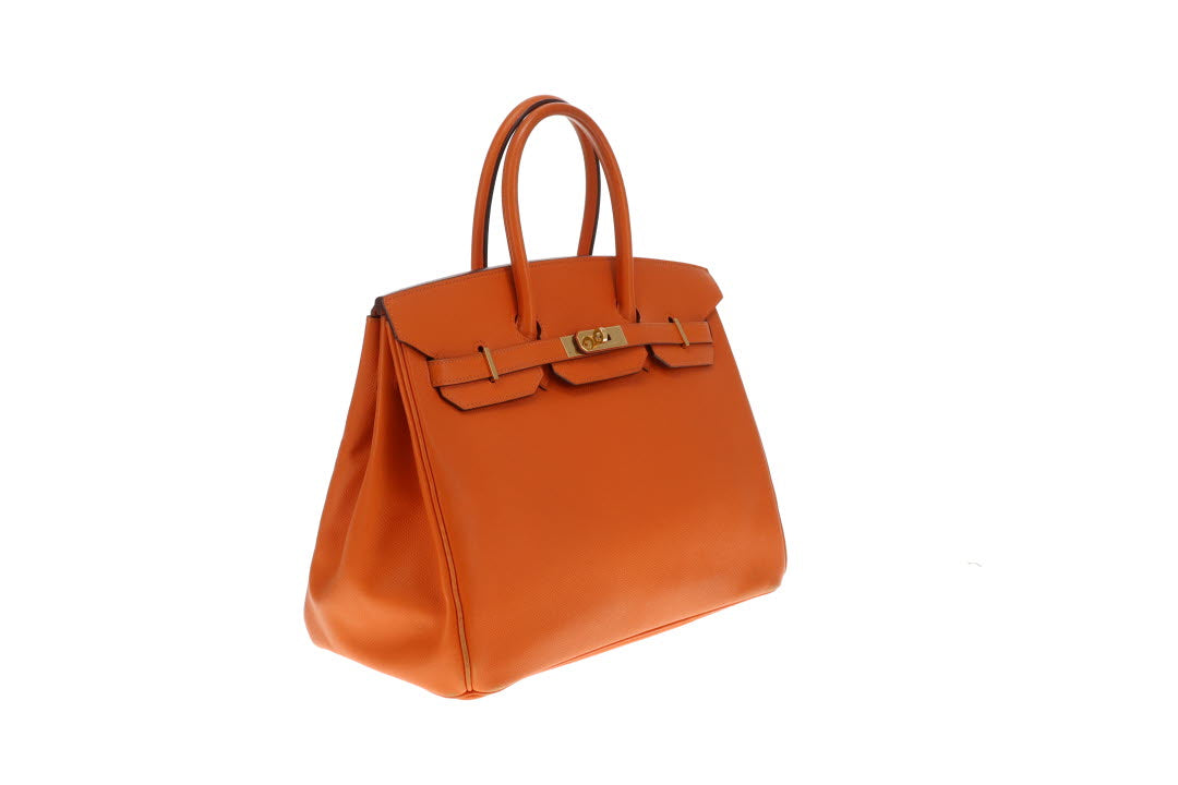 Hermes Birkin 35 Orange Epsom GHW 2007