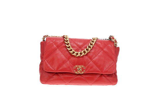 Chanel 19 Maxi Rouge 2019