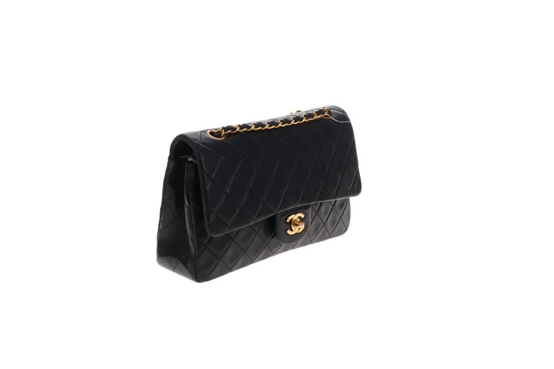 Chanel Classic Double Flap Medium Black GHW 1996/97