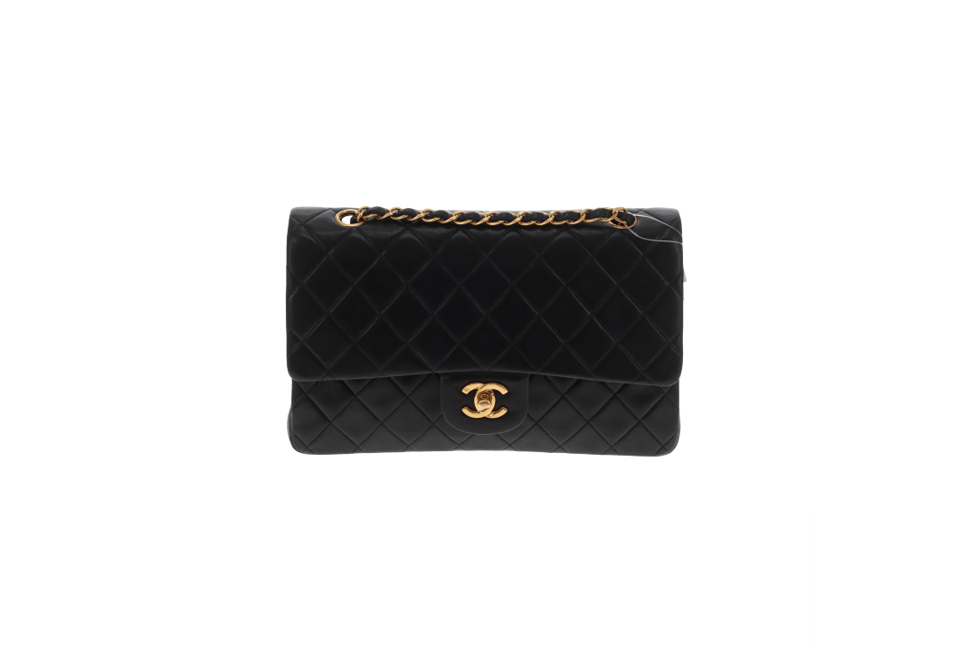 Chanel Classic Double Flap Medium Black GHW 1996/97