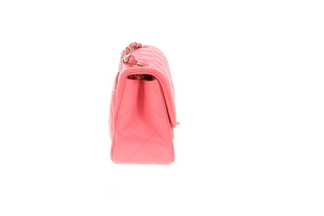 Chanel  Classic Mini Square Flap Pink Lambskin GHW 2020