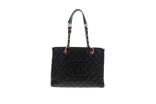 Chanel GST Grand Shopping Tote Black Caviar Leather 2008