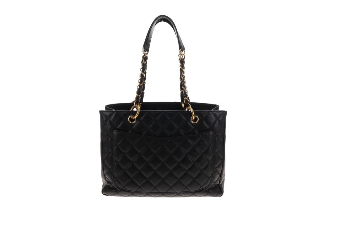 Chanel GST Grand Shopping Tote Black Caviar Leather 2008