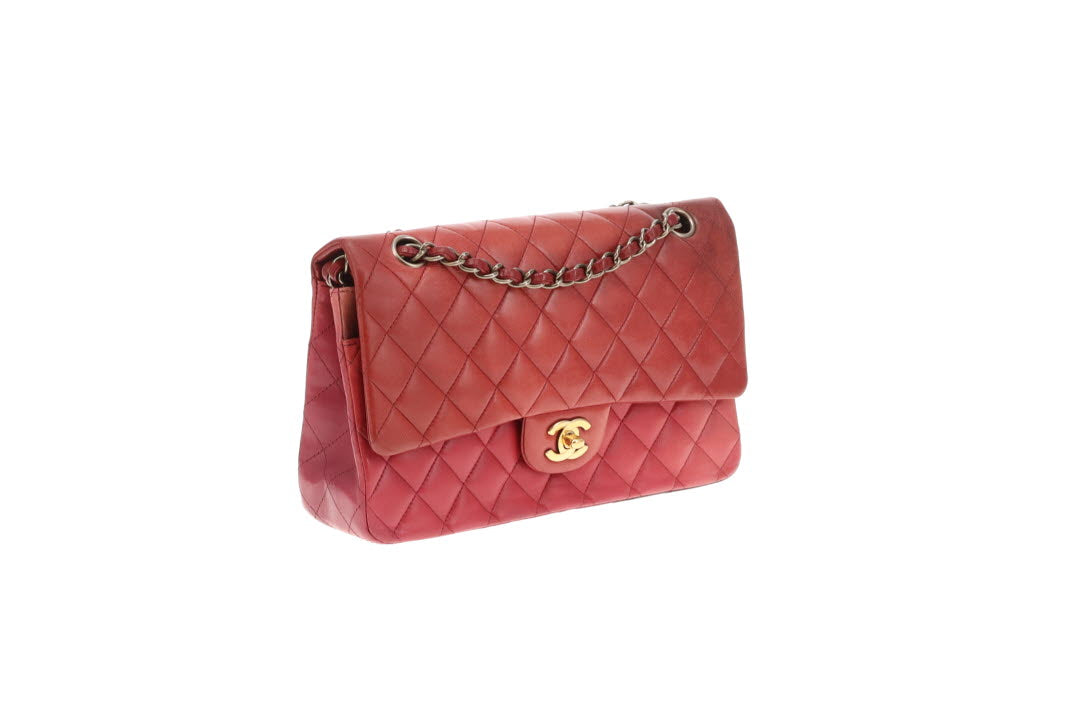 Chanel Classic Double Flap Medium Burgundy Tonal Ombre 2009/10
