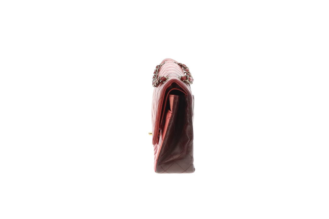 Chanel Classic Double Flap Medium Burgundy Tonal Ombre 2009/10