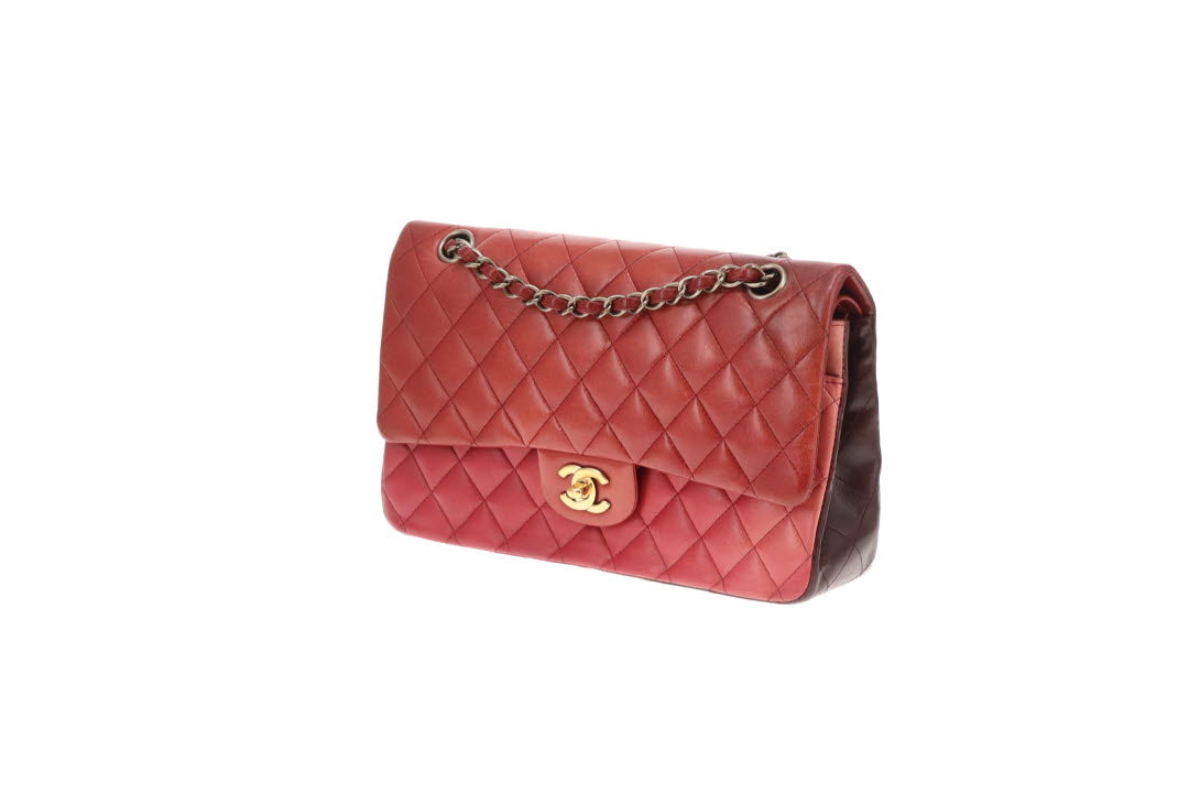 Chanel Classic Double Flap Medium Burgundy Tonal Ombre 2009/10