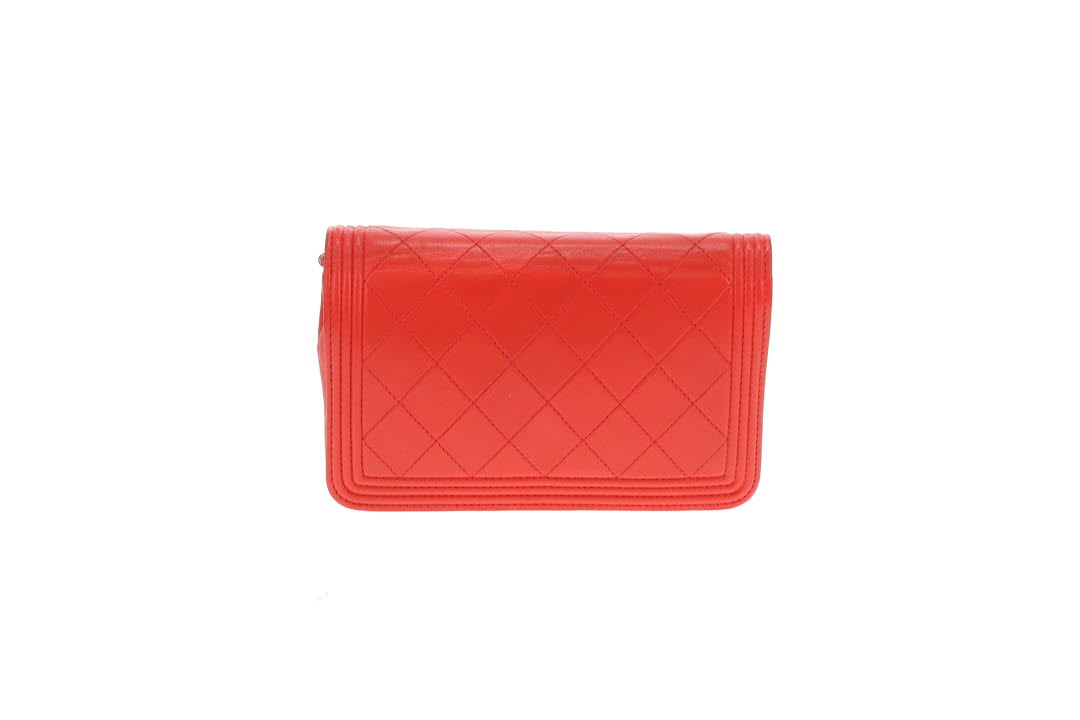 Chanel Wallet on Chain Boy Red 2014/15
