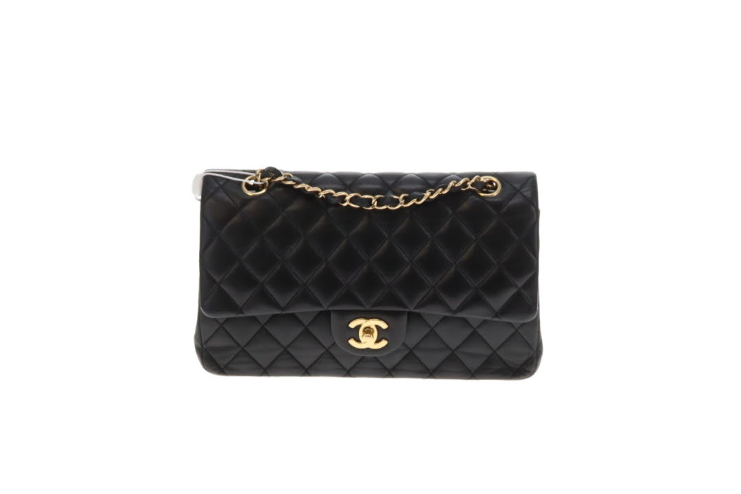 Chanel Classic Double Flap Medium Lambskin With Gold Hardware 2010