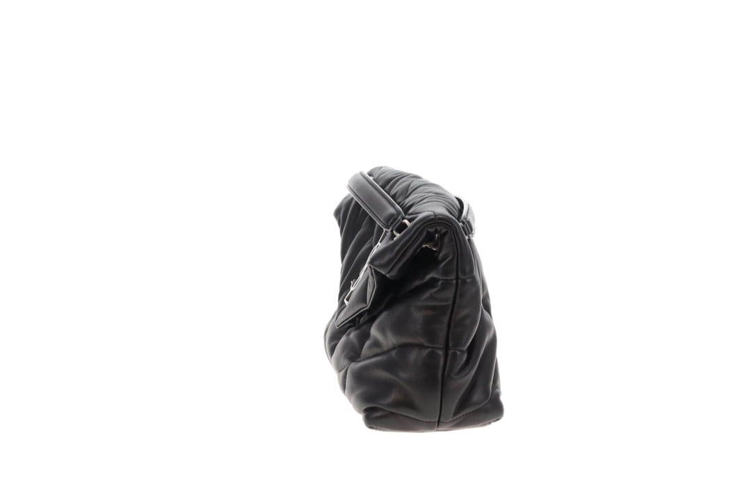 Saint Laurent Puffer Small Black Lambskin Silver HW 2021
