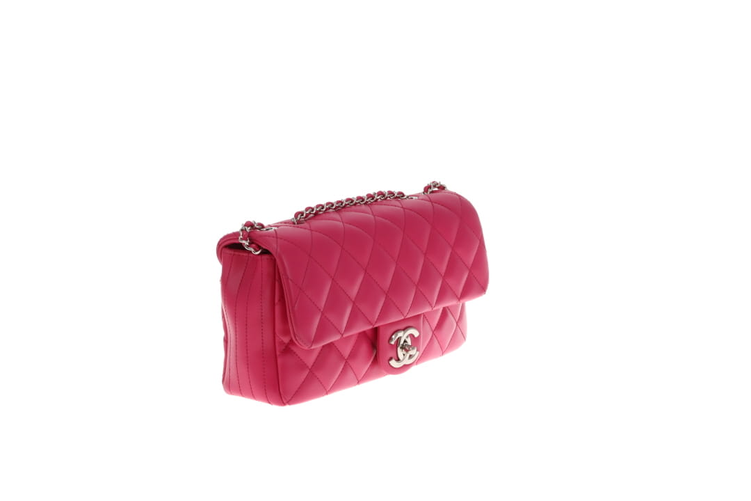 Chanel Coco Rain East West Single Flap Pink SHW 2016