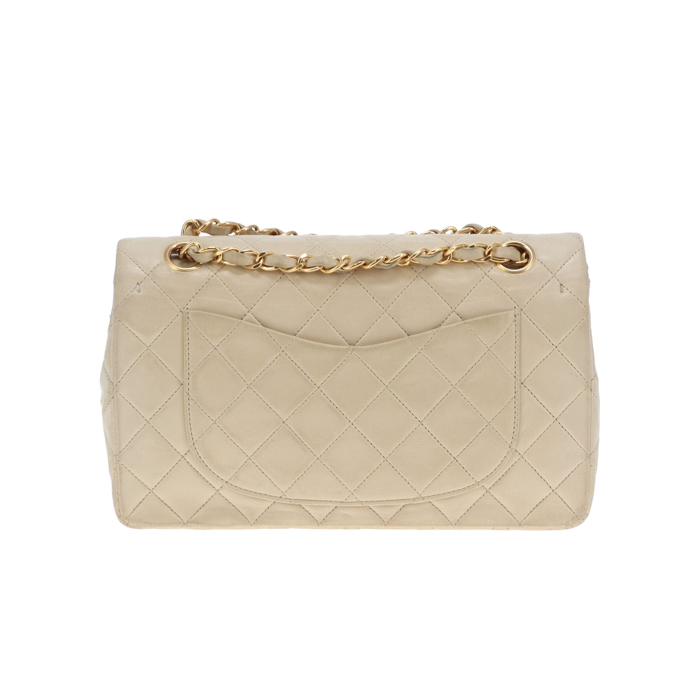Chanel Classic Double Flap Small Cream Lambskin GHW Vintage