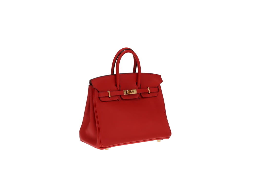 Hermes Birkin 25  Rouge Tomate Swift GHW 2016