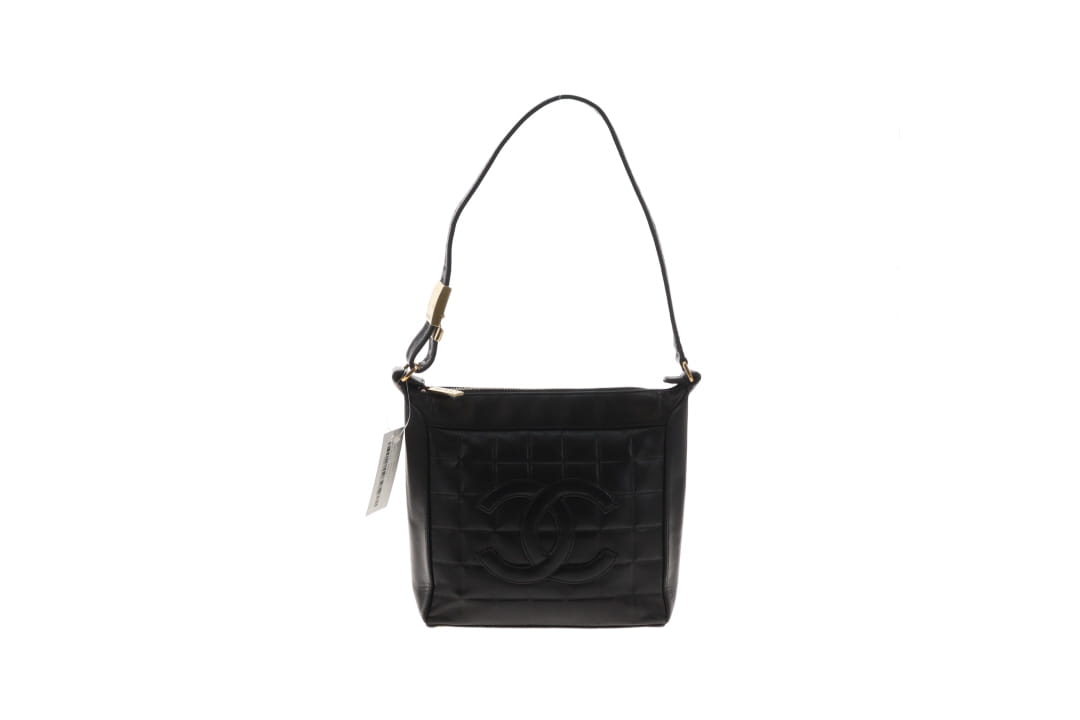 Chanel CC Chocolate Bar Lambskin Shoulder Bag 2000/02