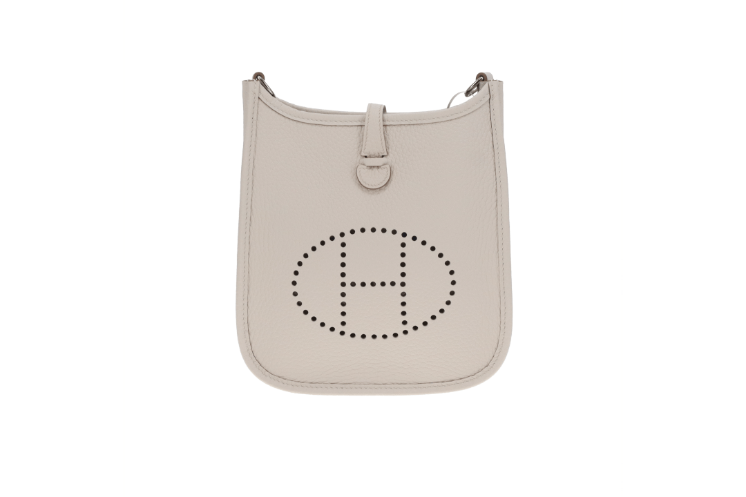 Hermes Evelyne TPM Gris Pale Clemence Leather 2024