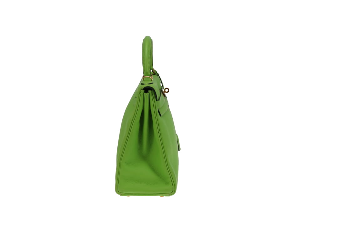 Hermes Kelly 32 Apple Green Togo 2002 Gold Hardware