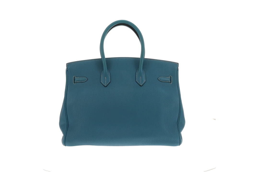 Hermes Birkin 35 Bleu Jean Togo With Palladium HW 2003