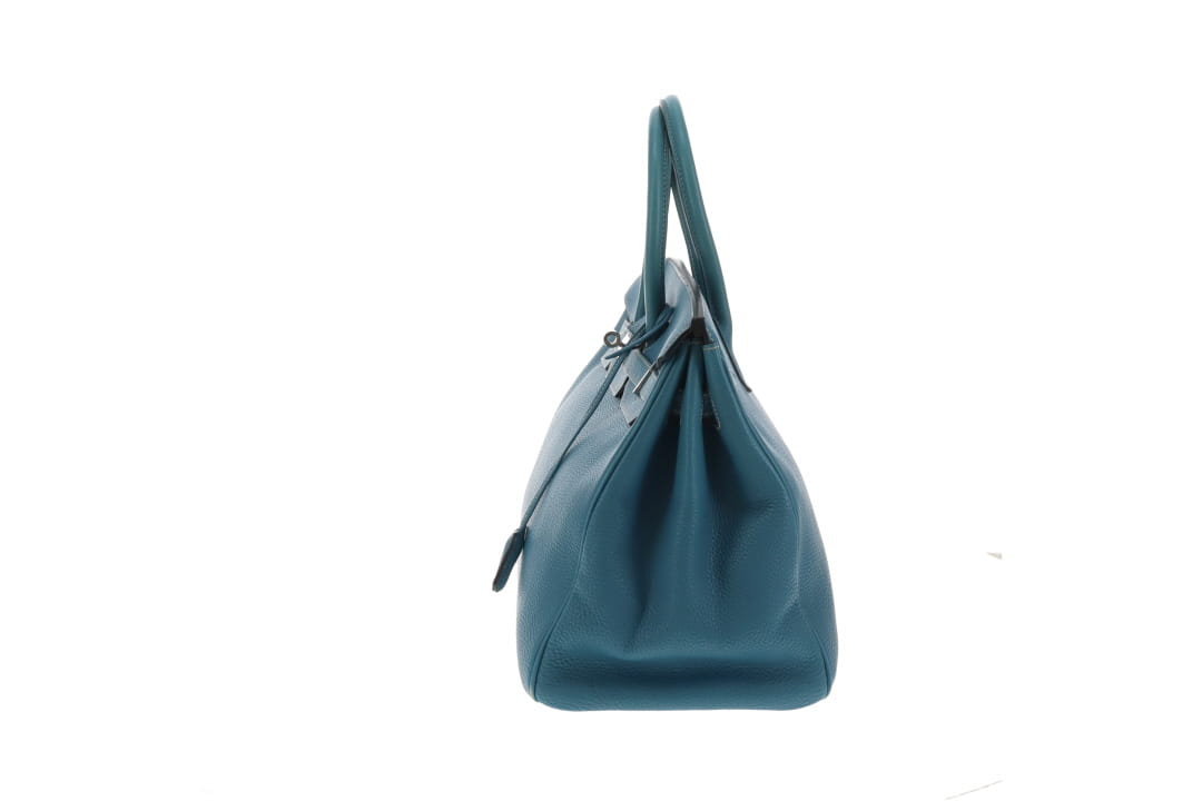 Hermes Birkin 35 Bleu Jean Togo With Palladium HW 2003