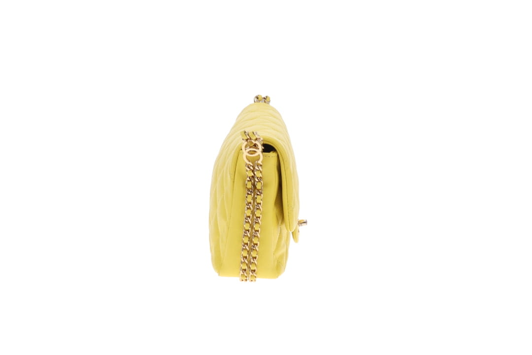 Chanel CC Coco You Flap Bag Yellow GHW (NFID)