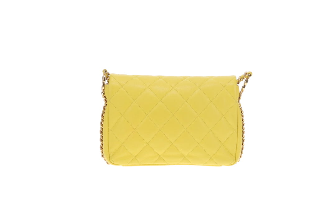 Chanel CC Coco You Flap Bag Yellow GHW (NFID)