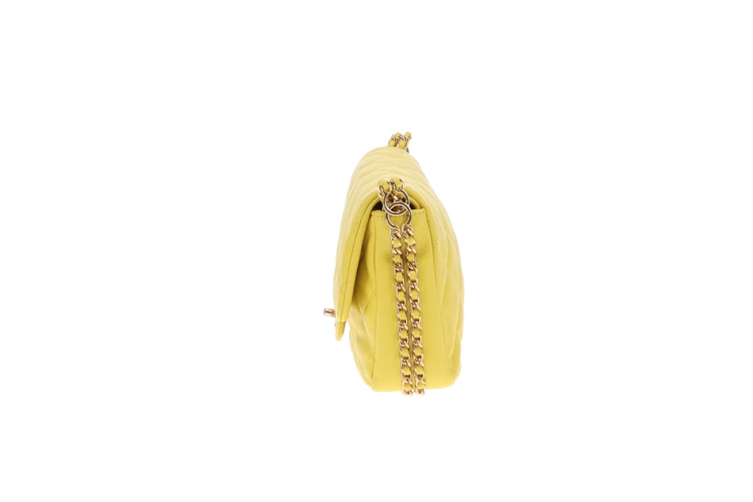 Chanel CC Coco You Flap Bag Yellow GHW (NFID)