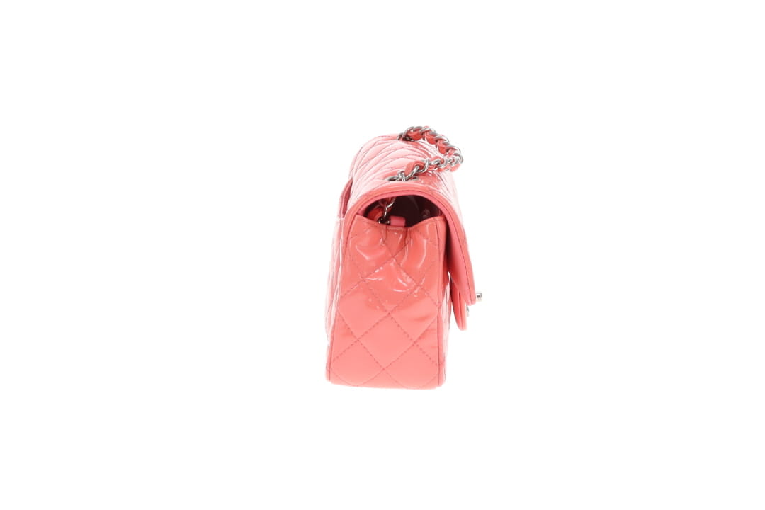 Chanel Classic Mini Rectangle Flap Pink Patent SHW 2015/16