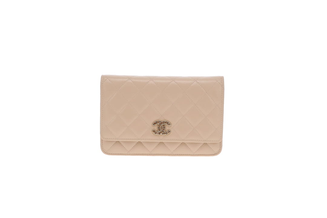 Chanel Wallet on Chain with CC Heart Strass Detail SS25 (NFID)