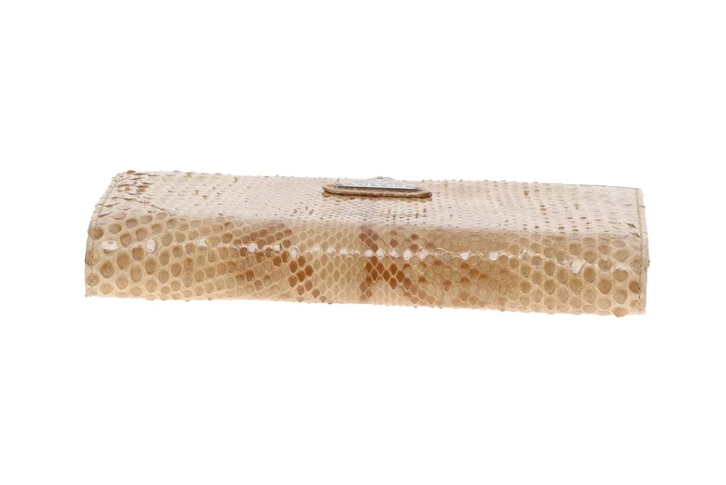 Prada Python Beige Long Flap Wallet Vintage