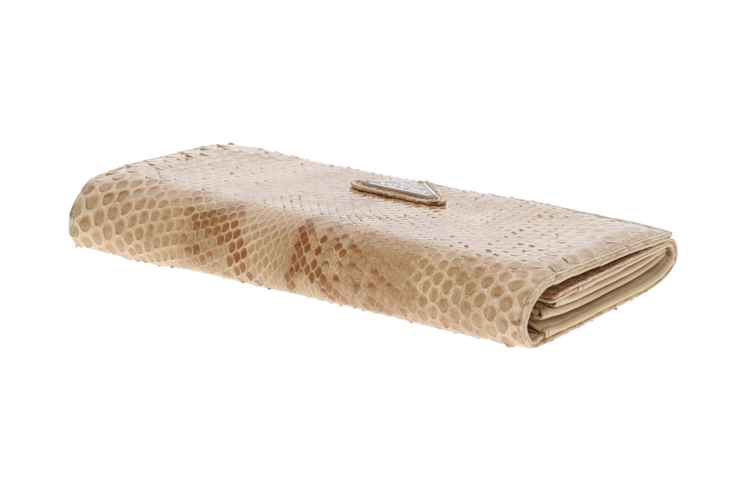 Prada Python Beige Long Flap Wallet Vintage
