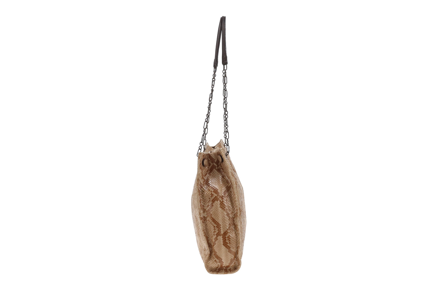 Prada Python Beige Square Tote Vintage