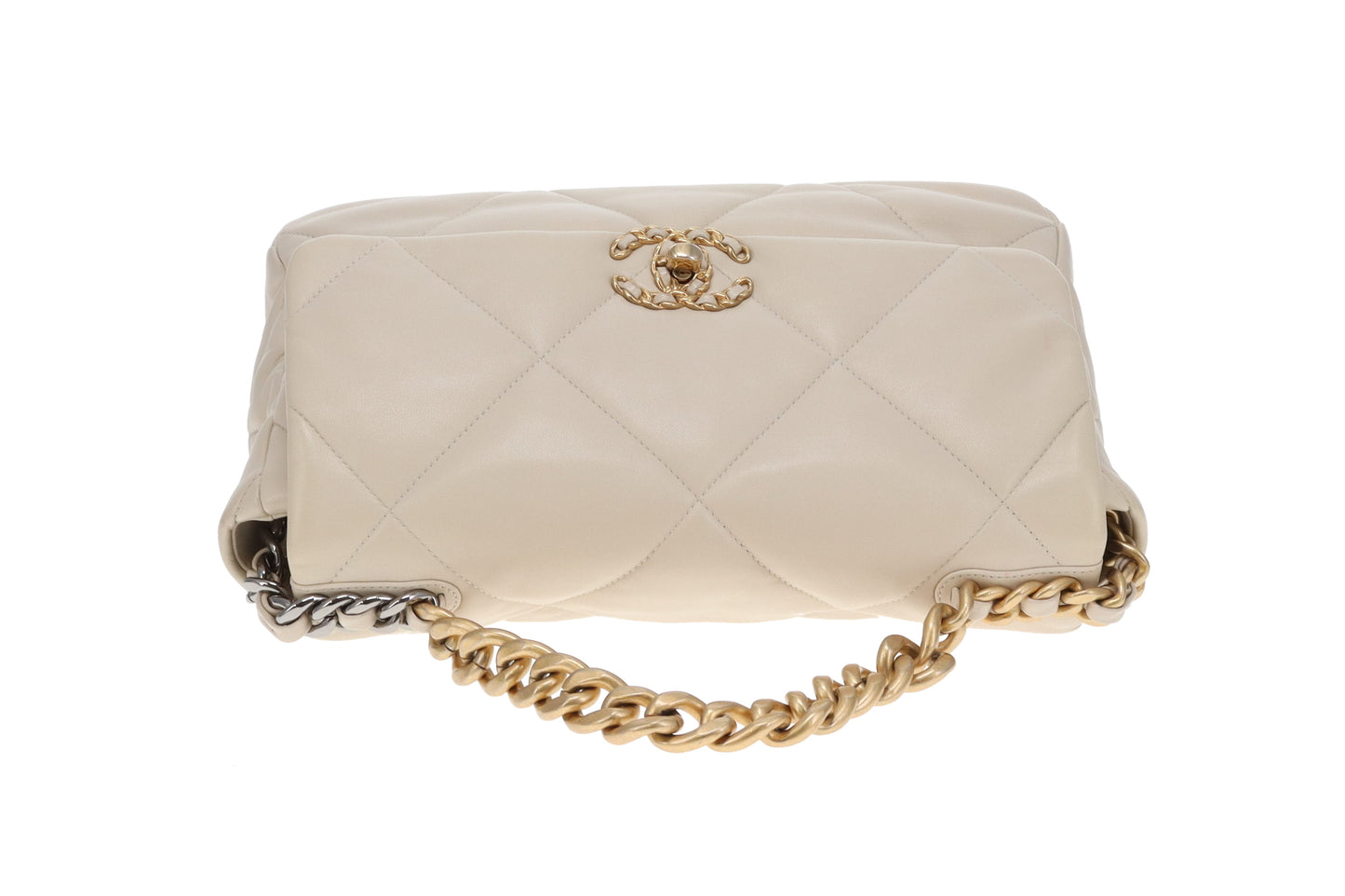 Chanel 19 Medium In Ivory Lambskin 2020