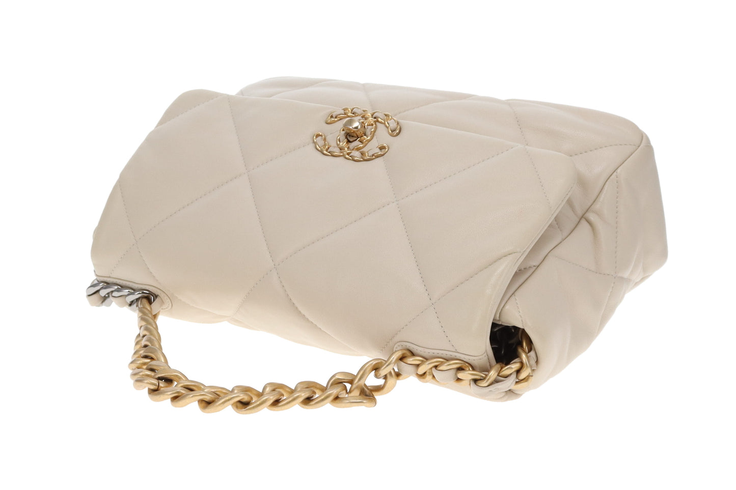 Chanel 19 Medium In Ivory Lambskin 2020