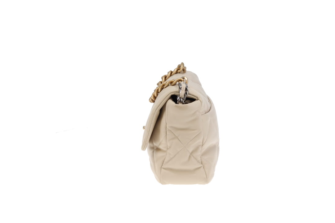 Chanel 19 Medium In Ivory Lambskin 2020