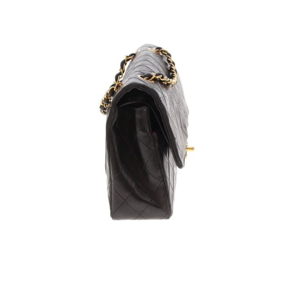 Chanel Classic Double Flap Medium Black Lambskin GHW  (3 series - 94/96)