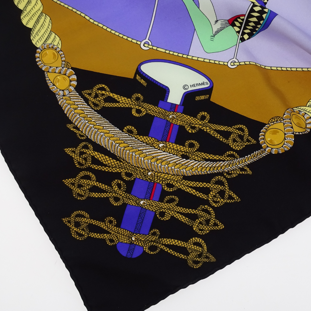 Hermes Circus 100% Silk Scarf 90