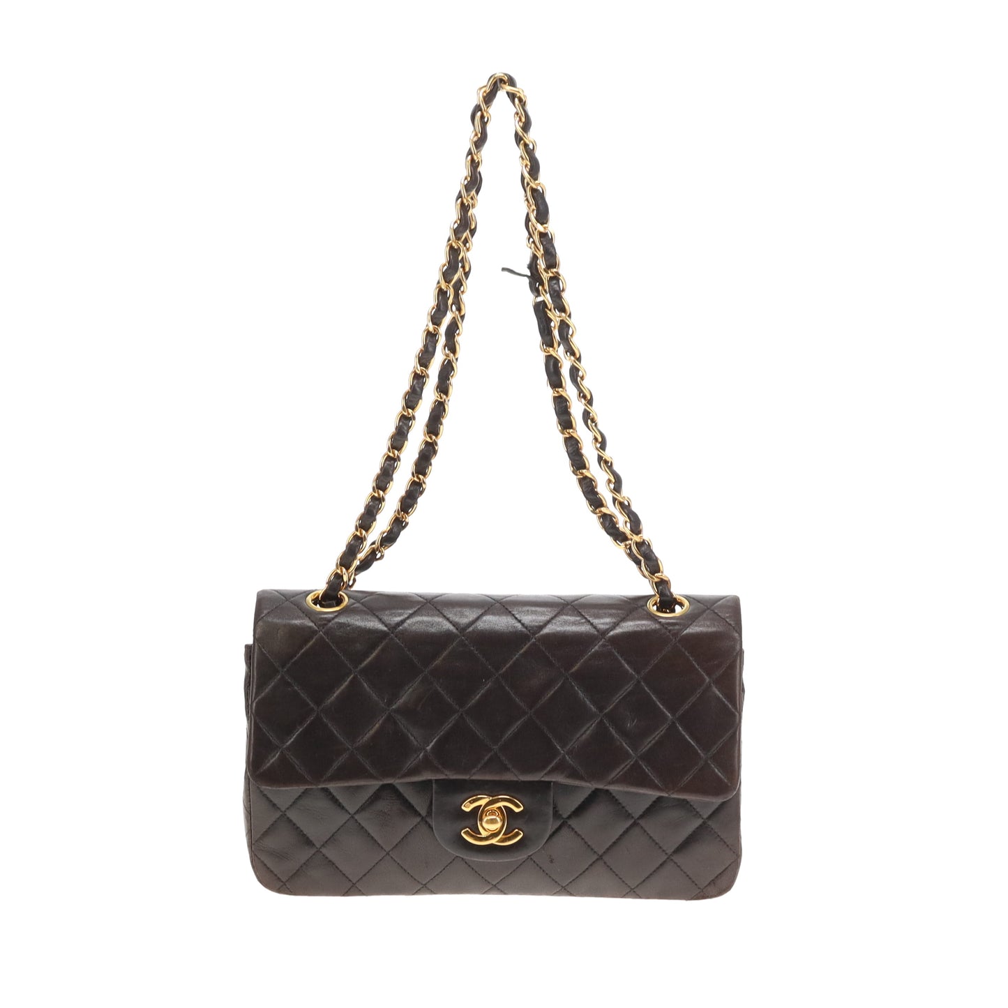 Chanel Classic Double Flap Small Brown Lamb GHW 1997/99