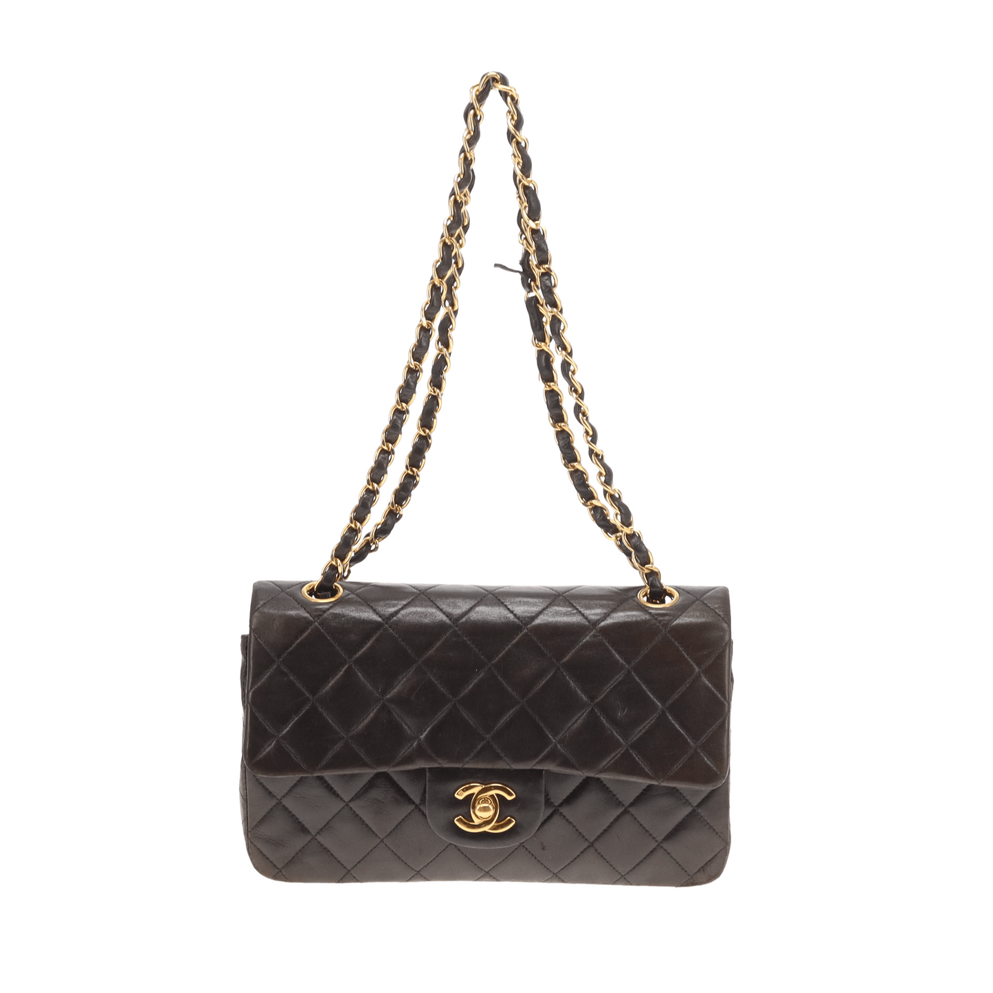 Chanel Classic Double Flap Small Brown Lamb GHW 1997/99